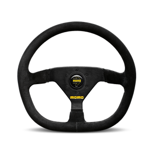 MOMO - MOD.88, 320 Diam, 43 Dish, Blk Suede, Blk Spokes