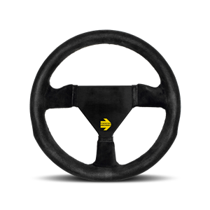 MOMO - MOD.12, 250 Diam, 0 Dish, Blk Suede, Blk Spokes