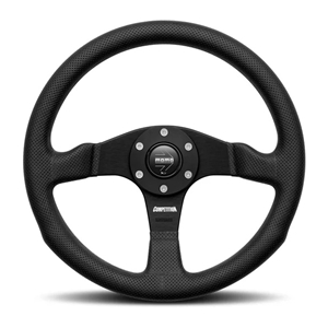 Momo Competition Steering Wheel 350 mm - Black AirLeather/Black Spokes
