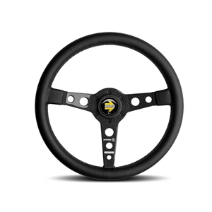 MOMO - Quark, 350 Diam, 40 Dish, Blk Poly, Blk Spokes