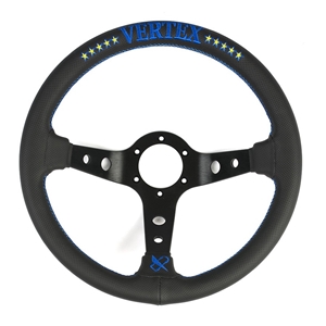 VERTEX STEERING WHEEL 330MM BLUE DEEP DISH *10 STAR EDITION*