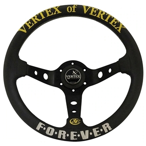VERTEX STEERING WHEEL ..VERTEX FOREVER ..330MM DEEP DISH