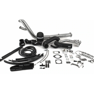 Rotated Tuner Kit with Intake for EFR Turbo T3 Inlet 02-07 WRX/STI Black
