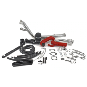 Rotated Turbo Tuner Kit with Red Intake 02-07 WRX/STI