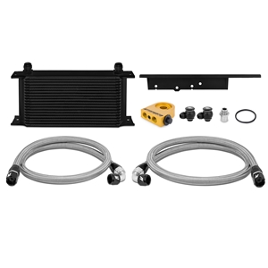 Mishimoto 2003-2009 Nissan 350Z/2003-2007 Infiniti G35 Coupe Thermostatic Oil Cooler, Blk