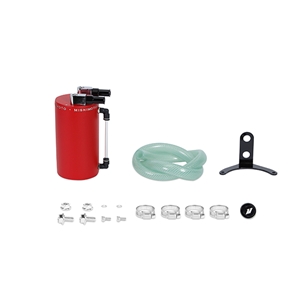Mishimoto Aluminum Oil Catch Can - Large, Wrinkle Red