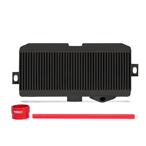 Mishimoto Subaru WRX STI Performance TMIC, Black Cooler, Red Hoses, 2008+