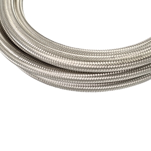 Mishimoto -6AN Braided Line, Stainless Steel - 15ft