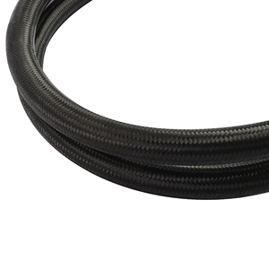 Mishimoto -8AN Braided Line, Black Nylon - 15ft