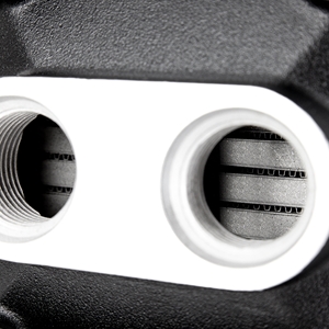 Mishimoto Air-to-Water Intercooler, Dual-Pass Coolant, 500HP-Same Side Inlet/Outlet