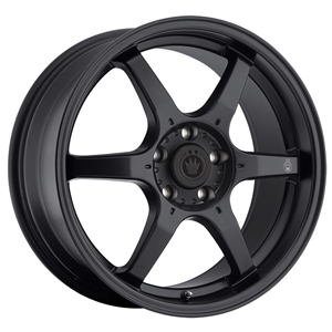 KONIG BACKBONE 17X7.5 4X100 ET45 Matte Black  Milling Logo on Spoke
