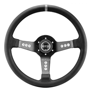 SPARCO STEERING WHEEL L777 LEATHER BLACK