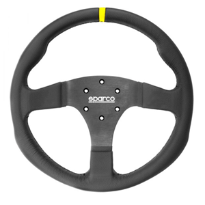 SPARCO STEERING WHEEL R330B LEATHER W/BTTN