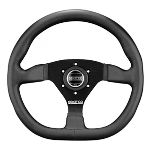 SPARCO STEERING WHEEL L360 RING LEATHER BLACK