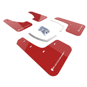  2018-21 Subaru Ascent Red UR Mud Flap White Logo