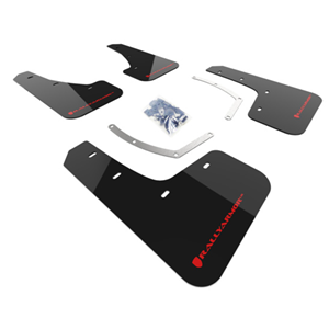  2018-21 Subaru Ascent Black UR Mud Flap Red Logo