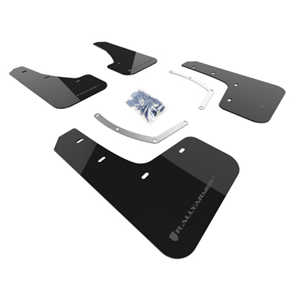  2018-21 Subaru Ascent Black UR Mud Flap Grey Logo