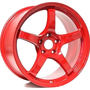 Gram Lights 57CR 18x9.5 +38 5x114.3 Milano Red Wheel