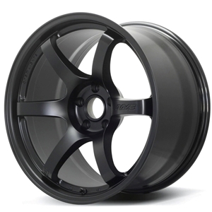 Gram Lights 57DR 17x9.0 +12 5-114.3 Semi Gloss Black Wheel