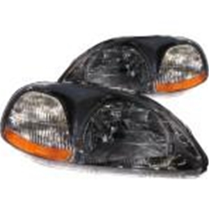 JDM Brand Headlights - Honda Civic 96-98 Gunmetale Housing