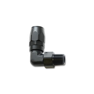 Male Hose End Fitting, 90 Degree; Size: -8AN; Pipe Thread: 3/8
