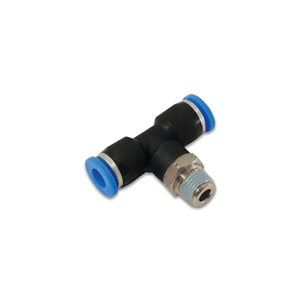 Male Tee Fitting, Tube O.D. Size: 1/4