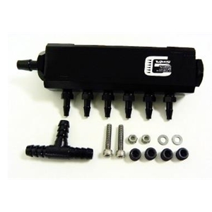 VMS Racing CNC Machined billet aluminum vacuum manifold kit - BLACK