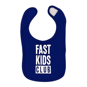 Infant Fast Kids Club Bib | Blue/White