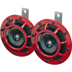 Hella Supertone Horn Kit 12V 300/500HZ Red