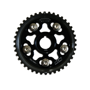 Tru-Time Adjustable Cam Gear. Black. 5-Bolt. Eagle VIN:E, VIN:F & VIN:U. Mitsubishi VIN:E, VIN:F, VIN:R, VIN:U & 4G63T. Plymouth VIN:E, VIN:F, VIN:R & VIN:U