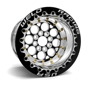 15x10" Black/Polished Magnum Import 4x100 Bolt Pattern 7" Backspace