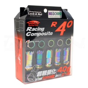 Project Kics 12x1.25 R40 Lug Nuts - Neo Chrome (16+4 Locks)