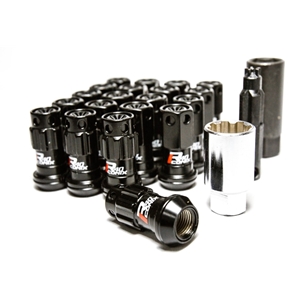Project Kics 12X1.50 R40 Iconix Classical Lug Nuts w/ Black Plastic Cap - 20 - No Locks