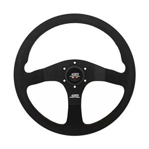 Mugen Racing 3 Steering Wheel Suede with Red Stitch