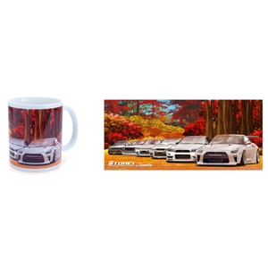 TOMEI COFFEE MUG WHITE GT-R AUTUMN NAGANO FOREST