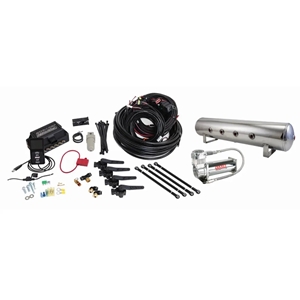 Airlift Performance 3H (1/4" Air Line, 4 Gallon 7-Port Polished Tank, VIAIR 444C Compressor)