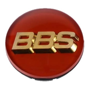 BBS Center Cap 70.6mm Red/Gold (3-tab)