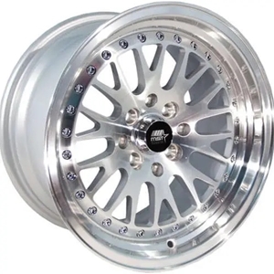 MST Wheels MT10 - Silver w/Machined Face - 15x8.0 4x100/4x114.3 Offset +25