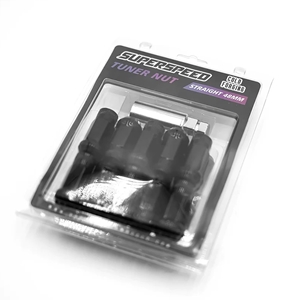 Superspeed Basic Tuner Lug Nuts Cold Forged - 14x1.50 - Black