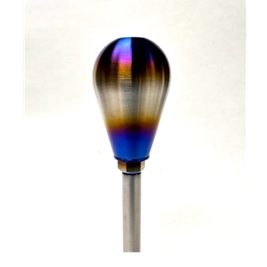 Chasing Js Titanium "DRIP" shift knob WITH NUT (M10x1. 5) (Dual color)