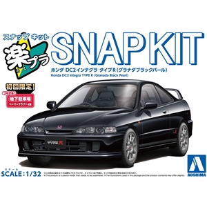 Aoshima 1/32 SNAP KIT #22-GB Honda DC2 Integra Type R (Granada Black Pearl)