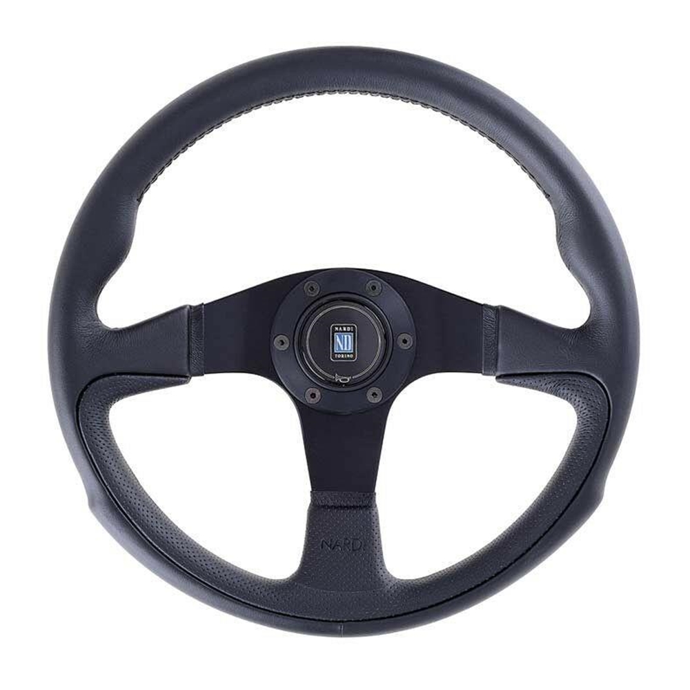 Garage16 - Nardi Challenge Steering Wheel - Black leather/grey