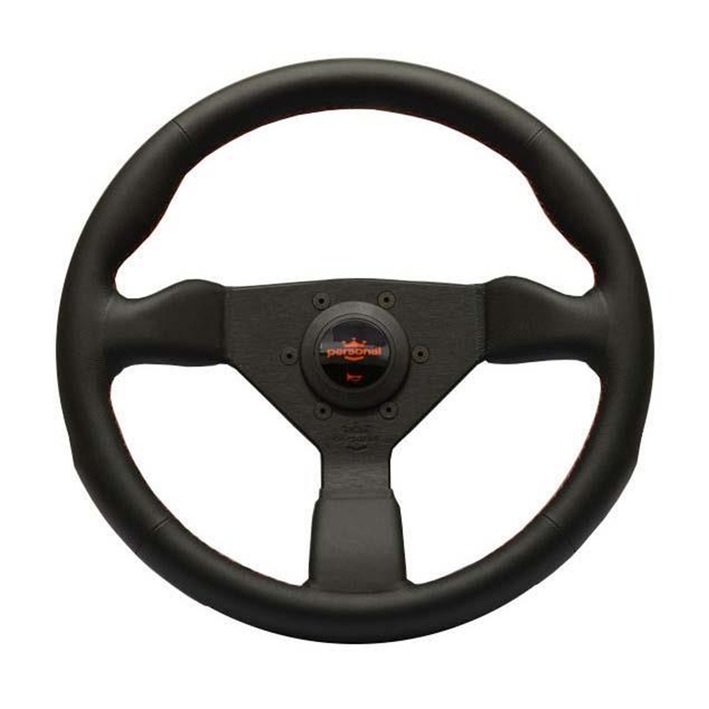 Garage16 - Personal Neo Grinta Steering Wheel - Black Leather with