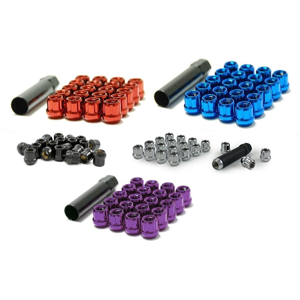 Garage16 - MUTEKI OPEN END Locks SET 12X1.50 DEEP BLACK