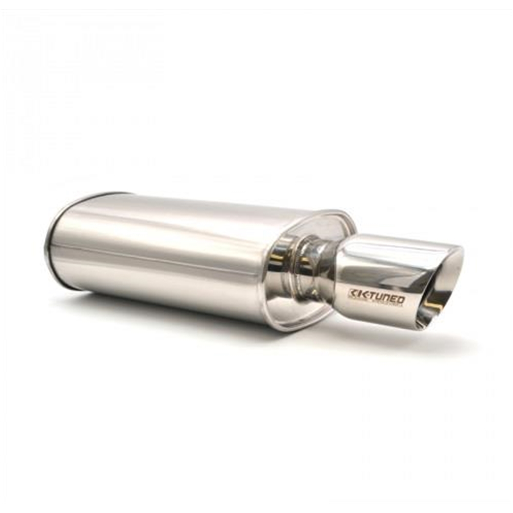 Garage16 - Universal Muffler - Polished/Long (Center Inlet/Outlet