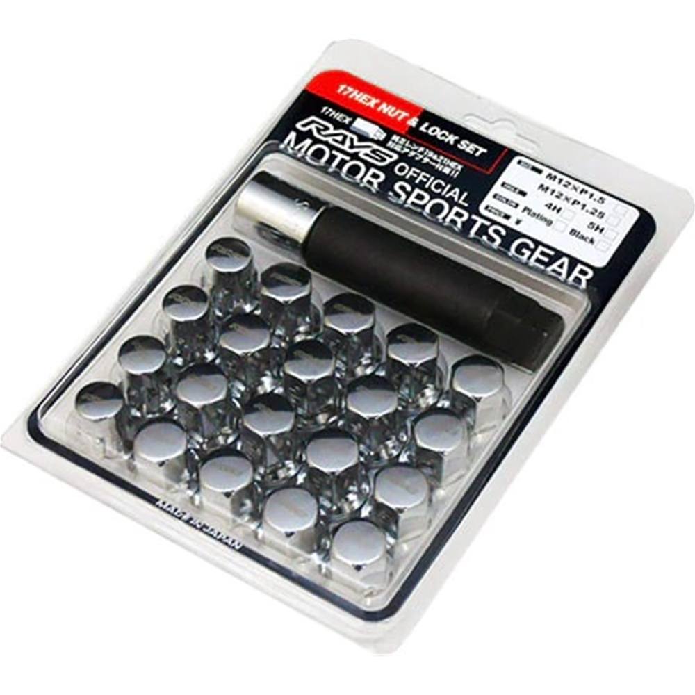 Garage16 - Rays M12x1.25 5 holes 16pcs nut, 4pcs Lock nut, 1