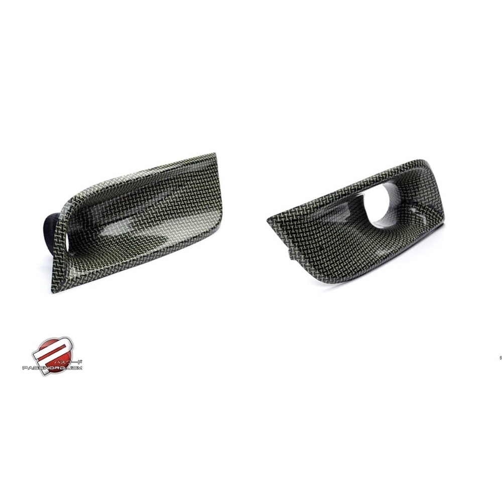 PASSWORD:JDM DRY CARBON KEVLAR BUMPER DUCTS HONDA CIVIC 2DR COUPE (09-11)