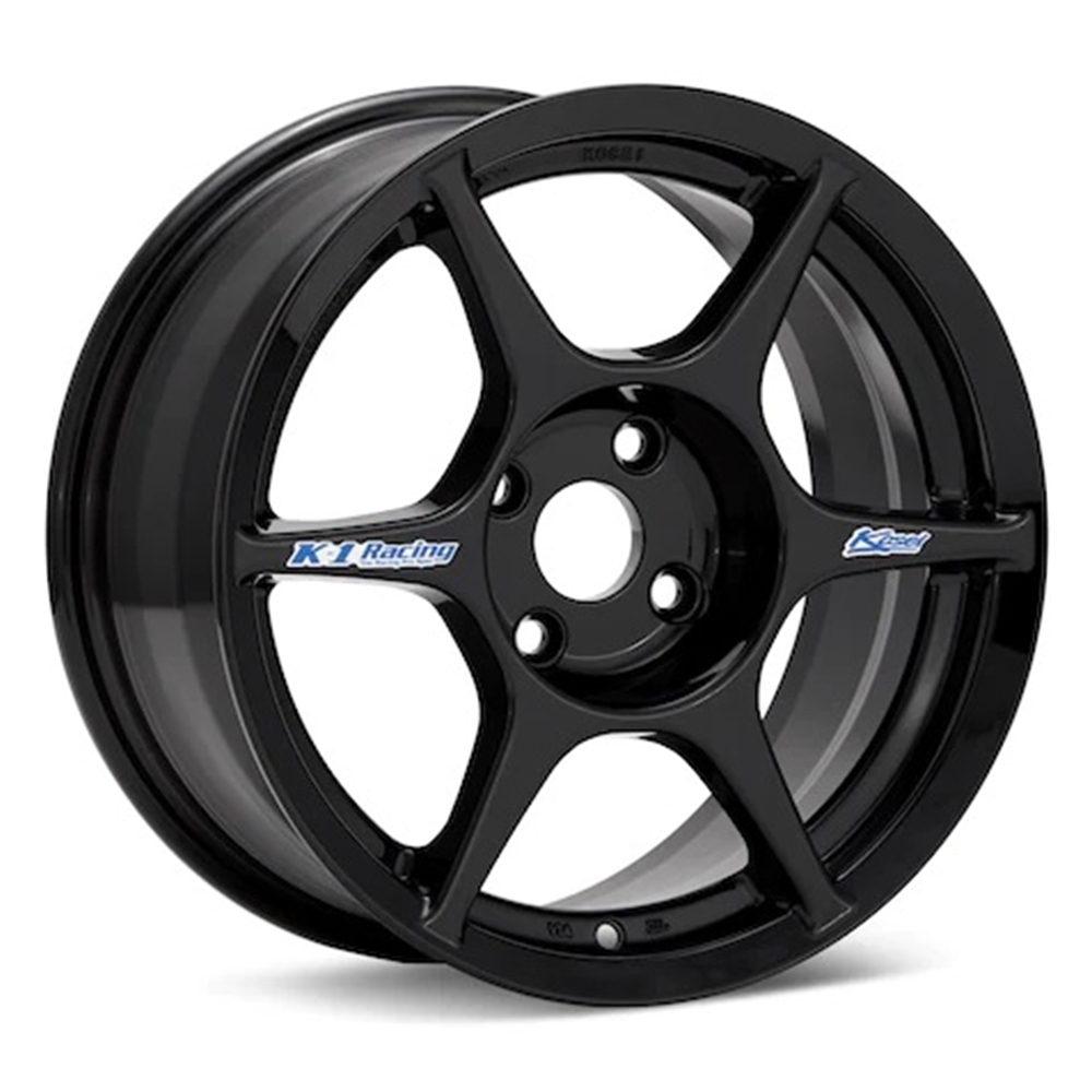 Garage16 - Kosei K1 Racing Gloss Black Painted 15x7.0 4X100 et38