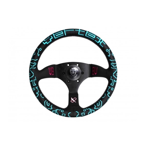 Vertex x Bowz Collaboration Steering Wheel; Leather; 325mm x 65mm Deep