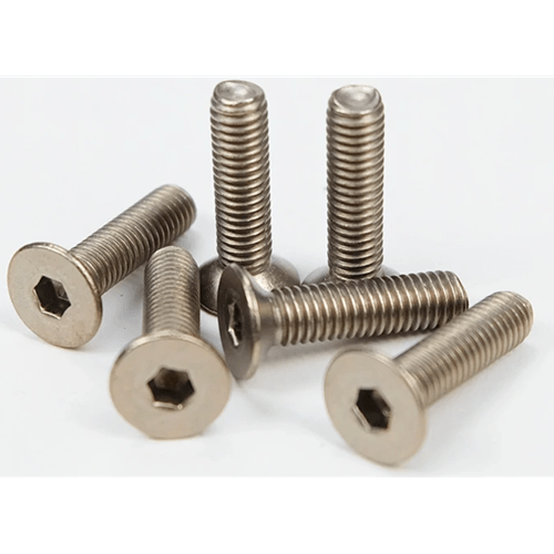 Titanium Silver Steering wheel Screw Kit Upgrade " CONICAL"